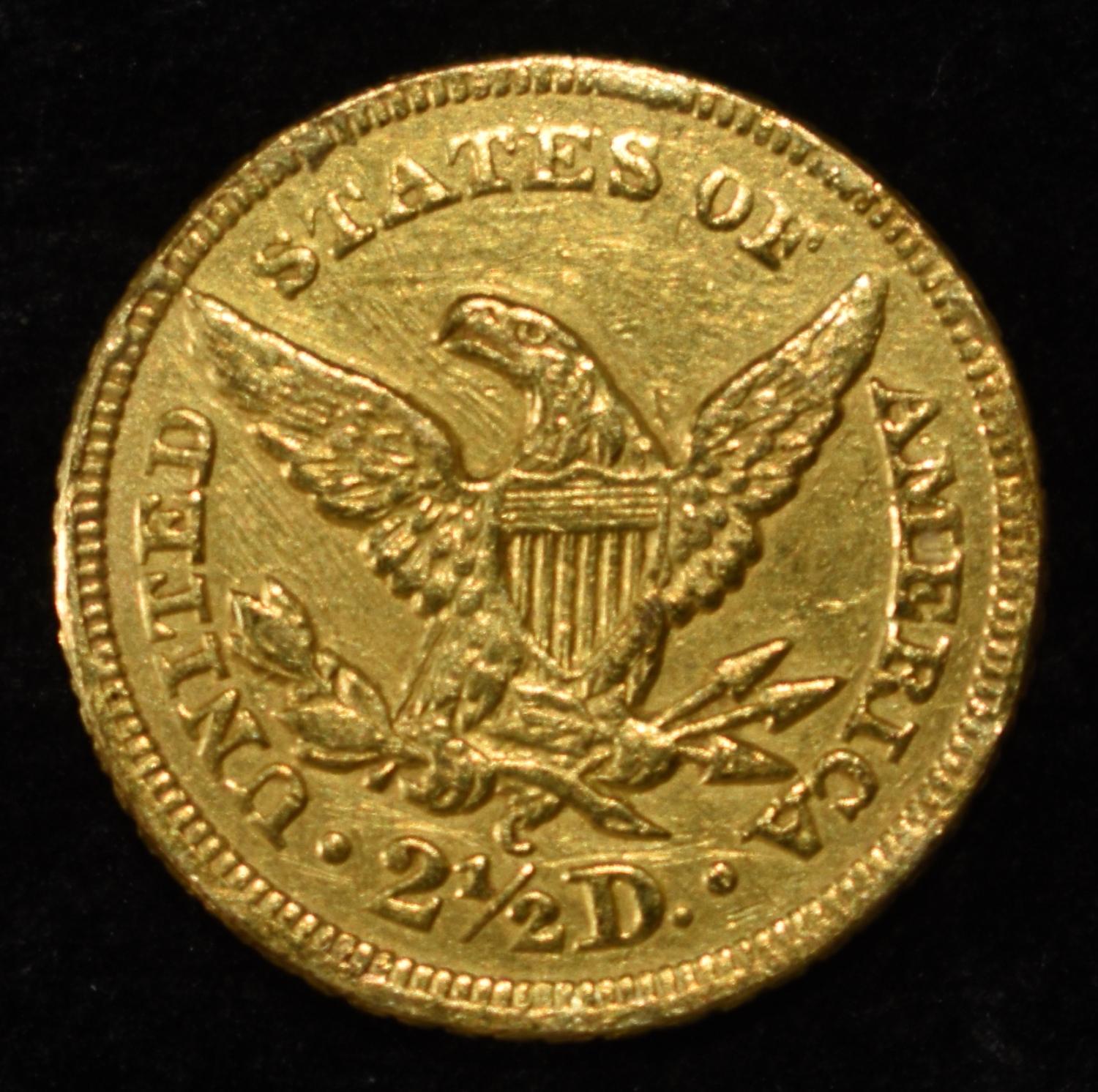 1841-C $2.5 LIBERTY GOLD CH AU