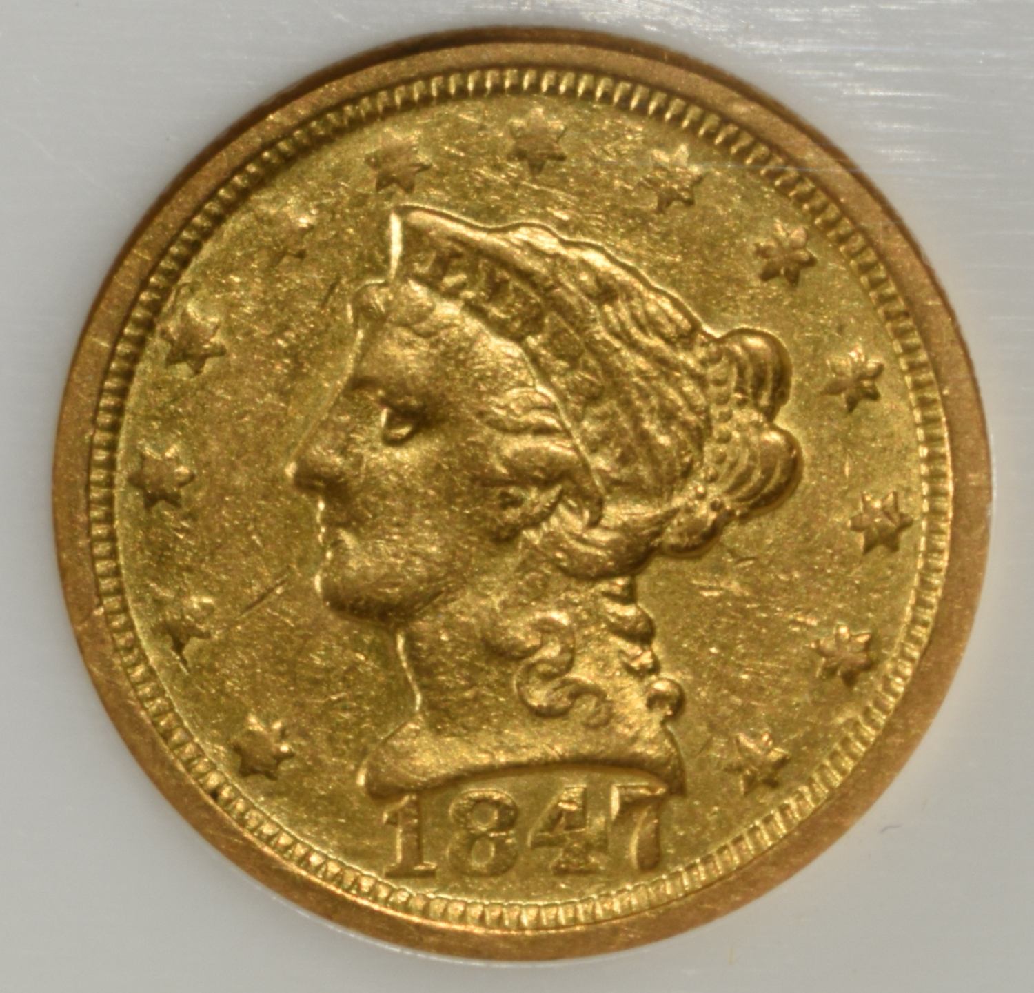 1847-O $2.5 LIBERTY GOLD PCI BU