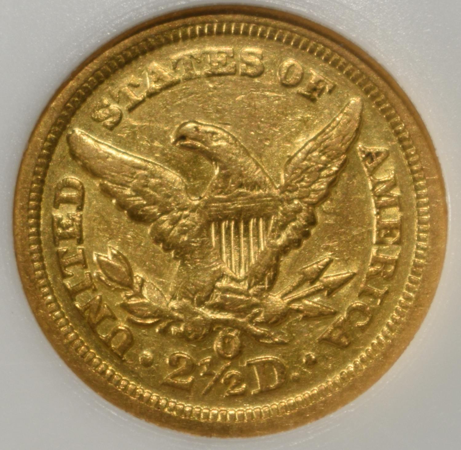 1847-O $2.5 LIBERTY GOLD PCI BU