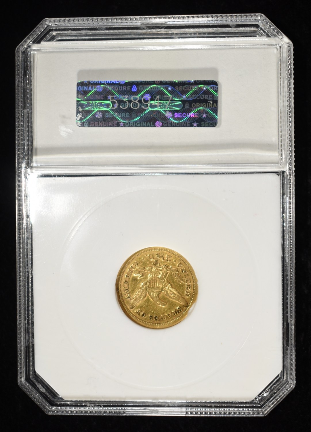 1861-S $2.5 LIBERTY GOLD PCI AU