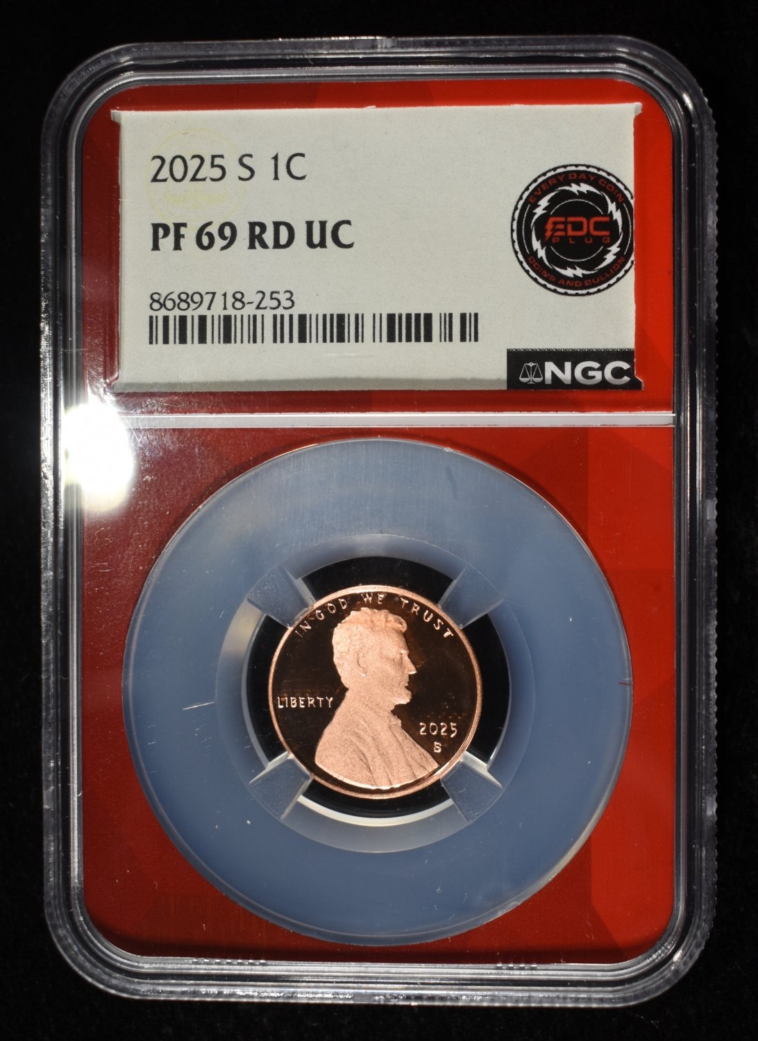 2025-S SHIELD CENT NGC PF69 RD UC