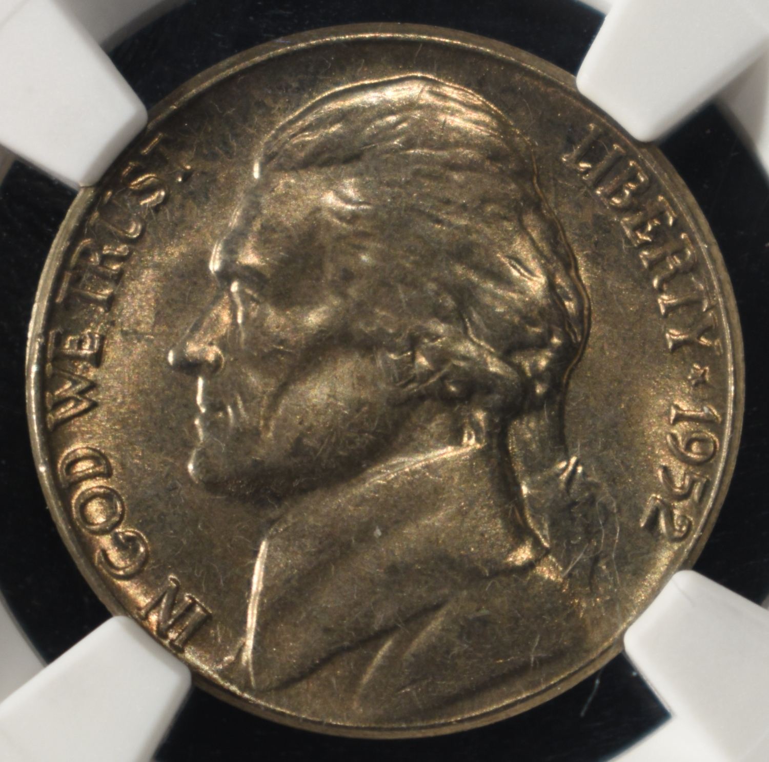 1952 JEFFERSON NICKEL NGC MS 66