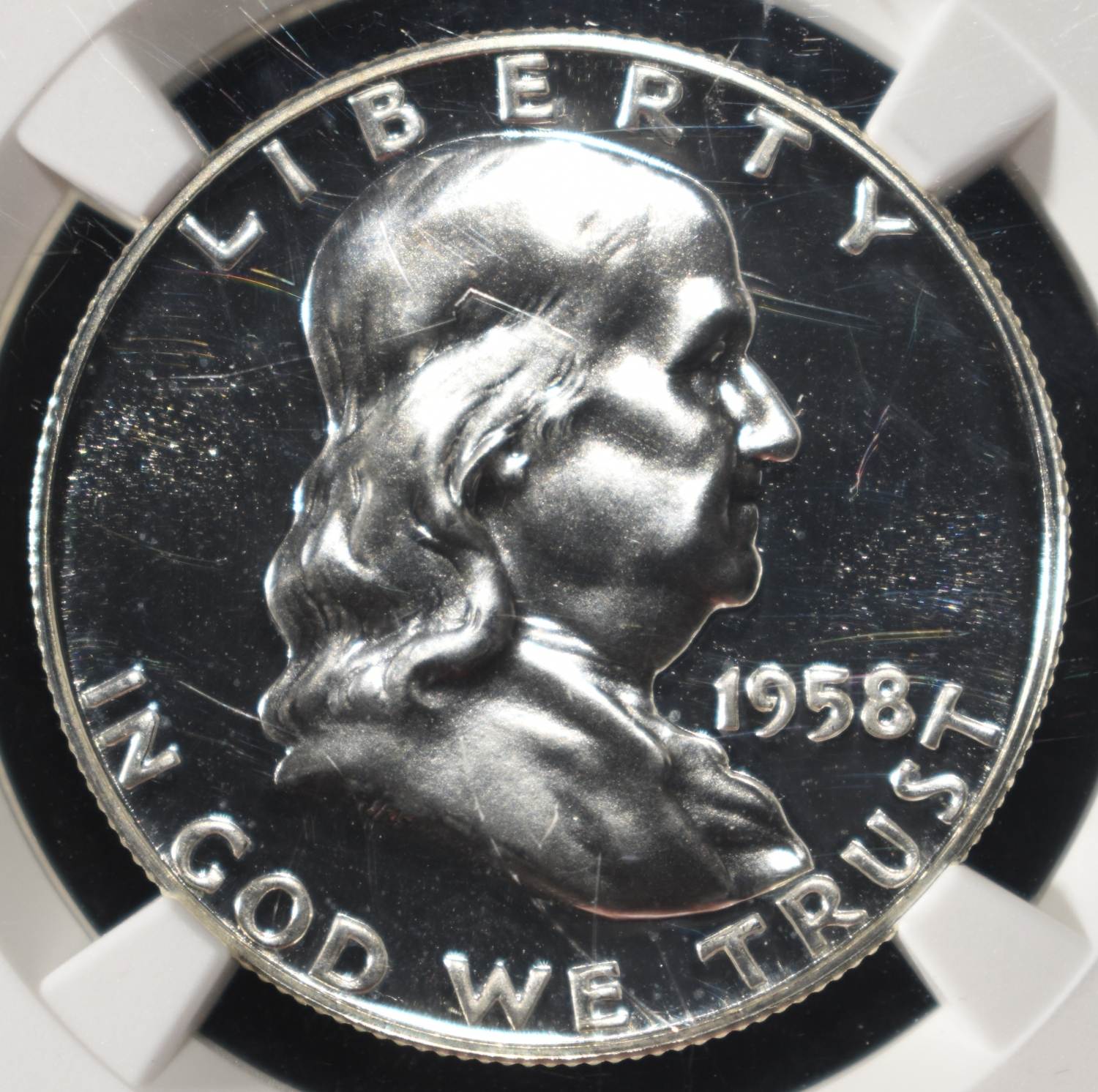 1958 FRANKLIN HALF DOLLAR NGC PF67
