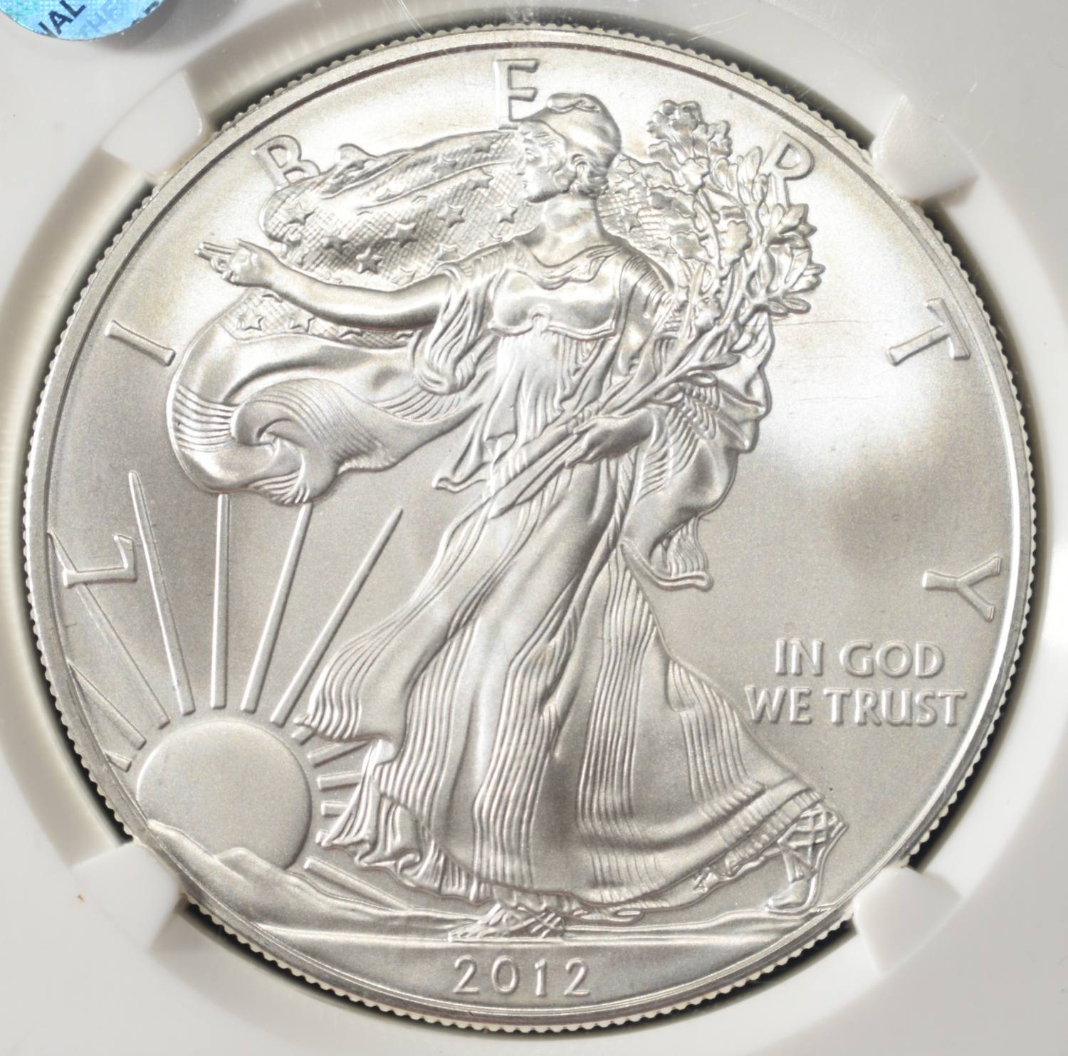 2012 AMERICAN SILVER EAGLE NGC MS70