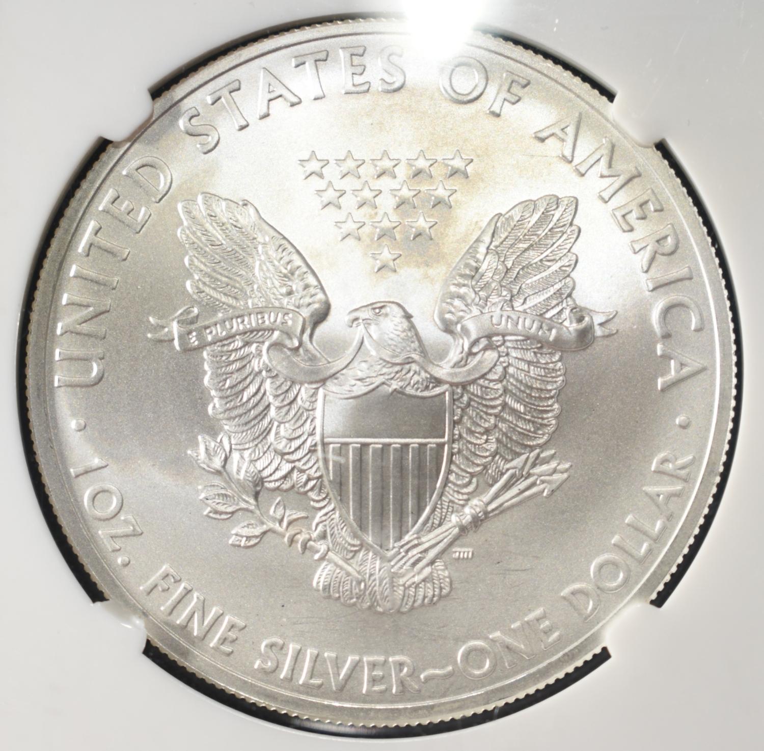 2012 AMERICAN SILVER EAGLE NGC MS70