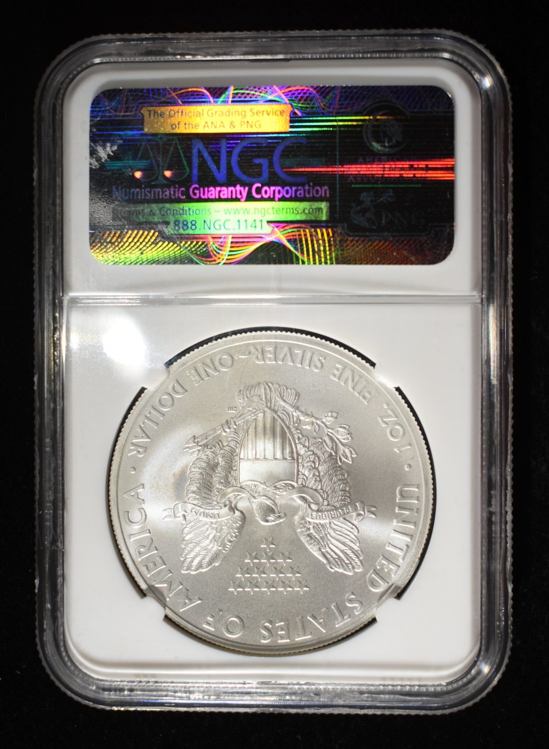 2012 AMERICAN SILVER EAGLE NGC MS70