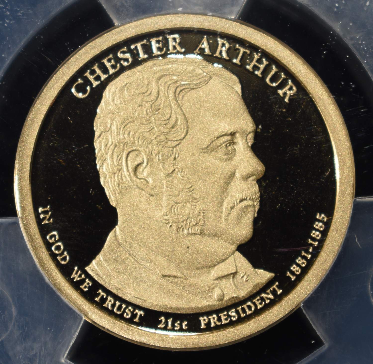 2012-S $1 CHESTER ARTHUR ANACS PR70 DCAM