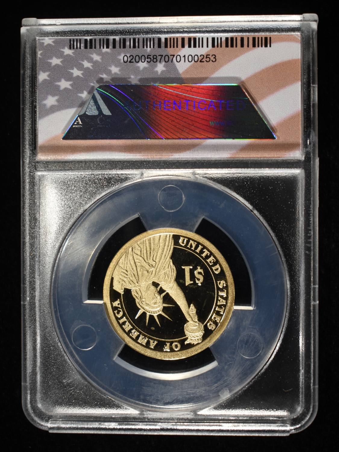 2012-S $1 CHESTER ARTHUR ANACS PR70 DCAM