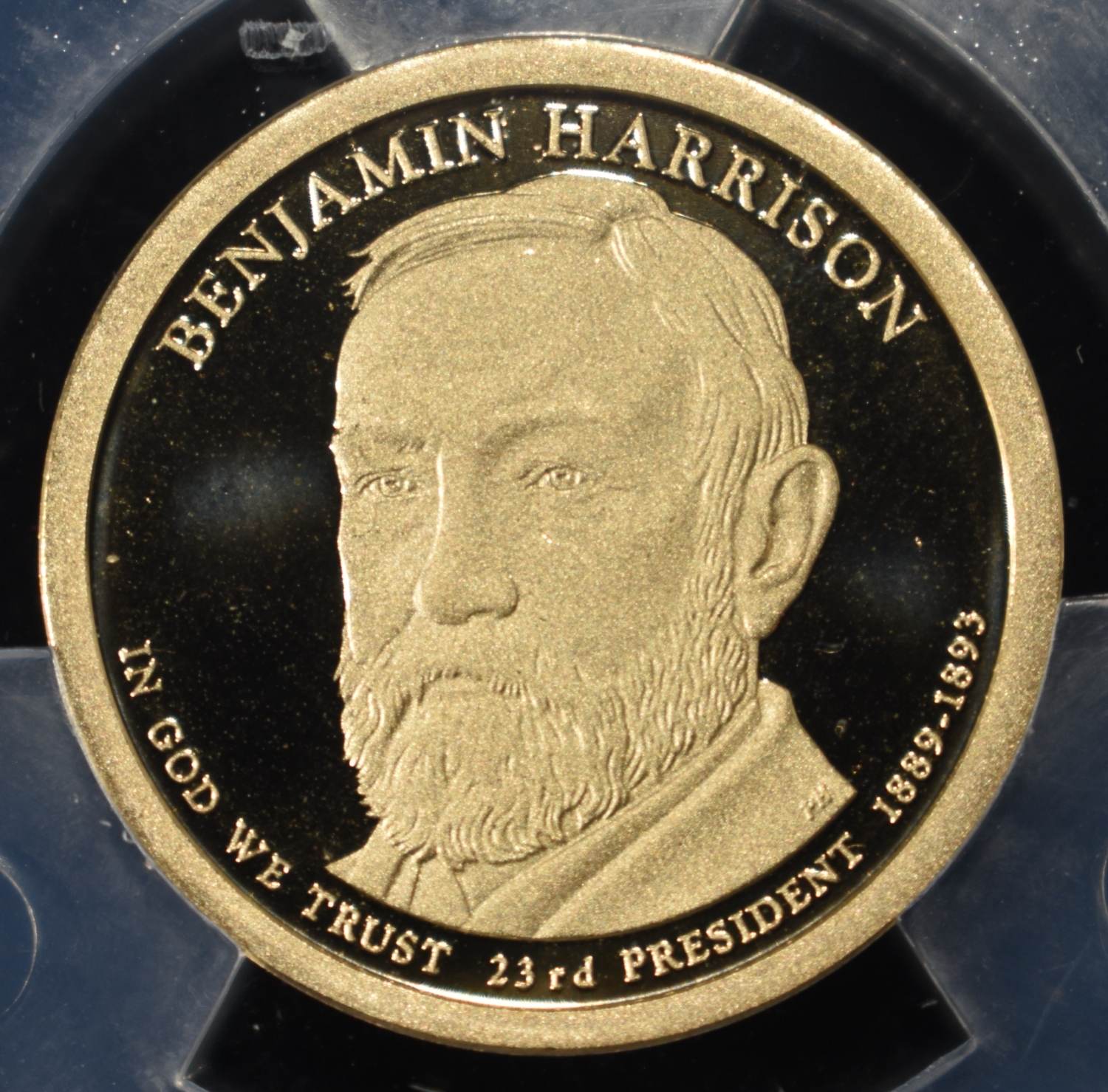2012-S $1 BENJAMIN HARRISON ANACS PR70 DCAM