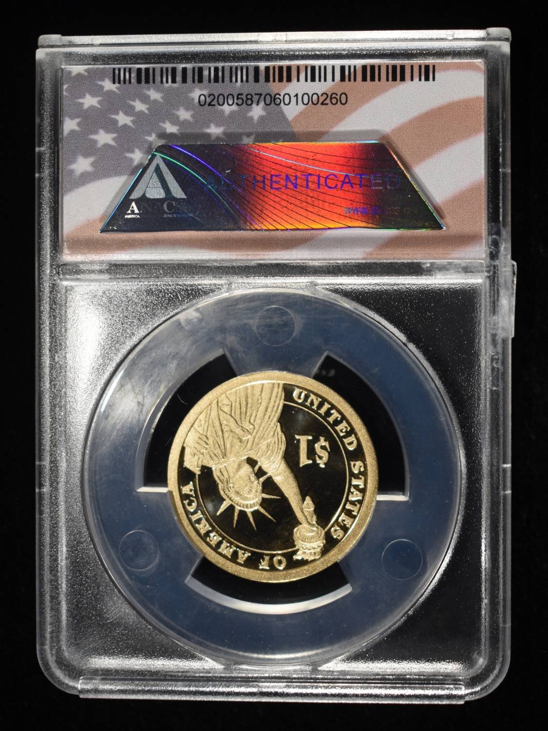 2012-S $1 BENJAMIN HARRISON ANACS PR70 DCAM