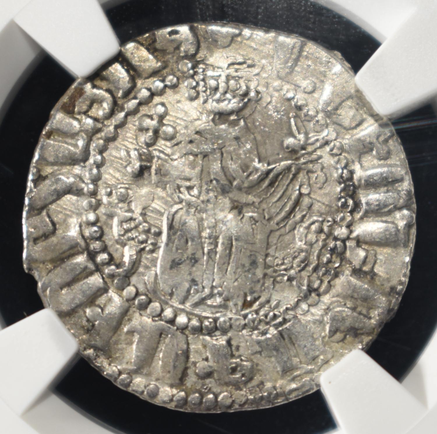 ARMENIA, LEVON I, AD 1198-1219, AR TRAM NGC VF
