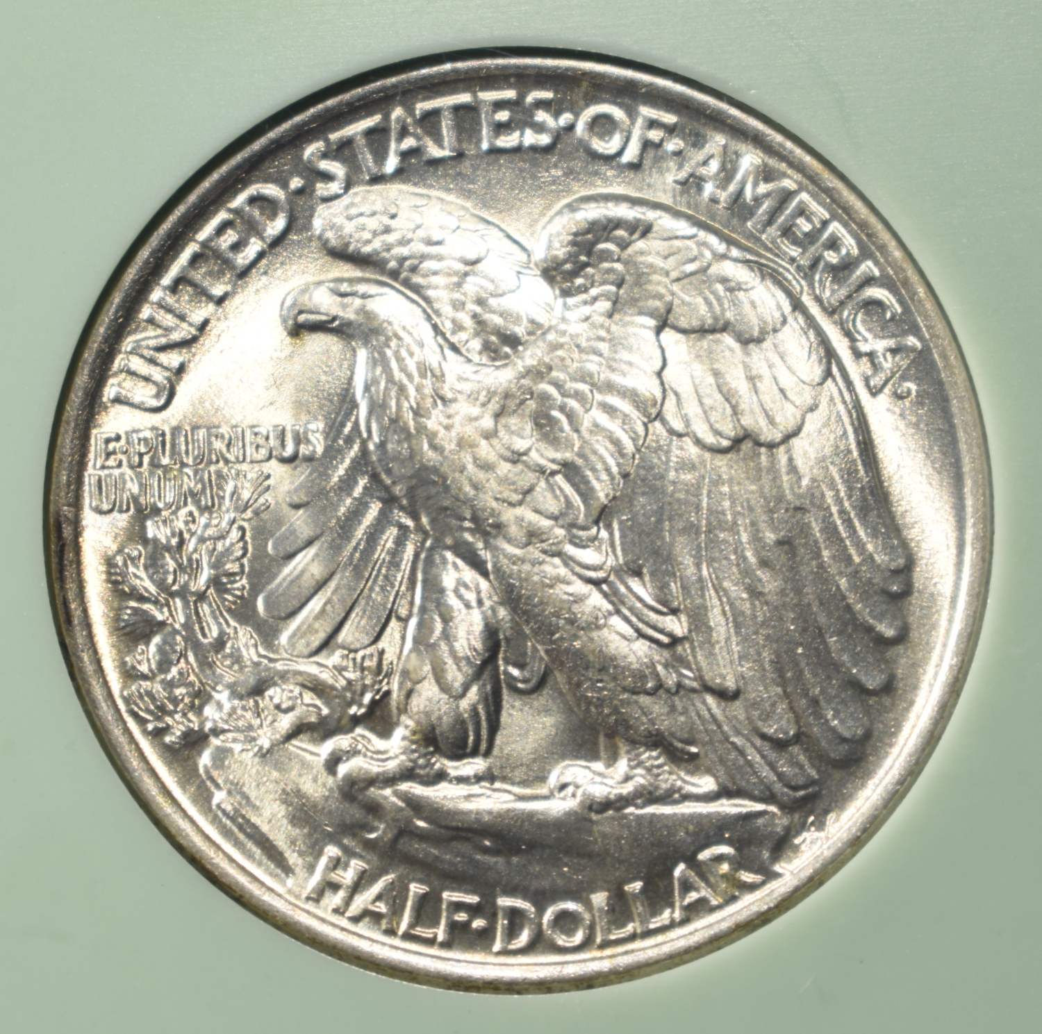1944 WALKING LIBERTY 50C NTC GEM BU