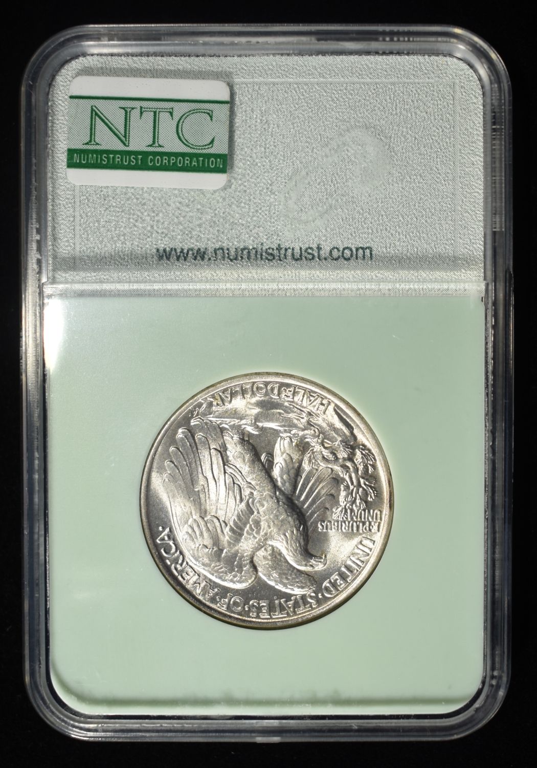1944 WALKING LIBERTY 50C NTC GEM BU