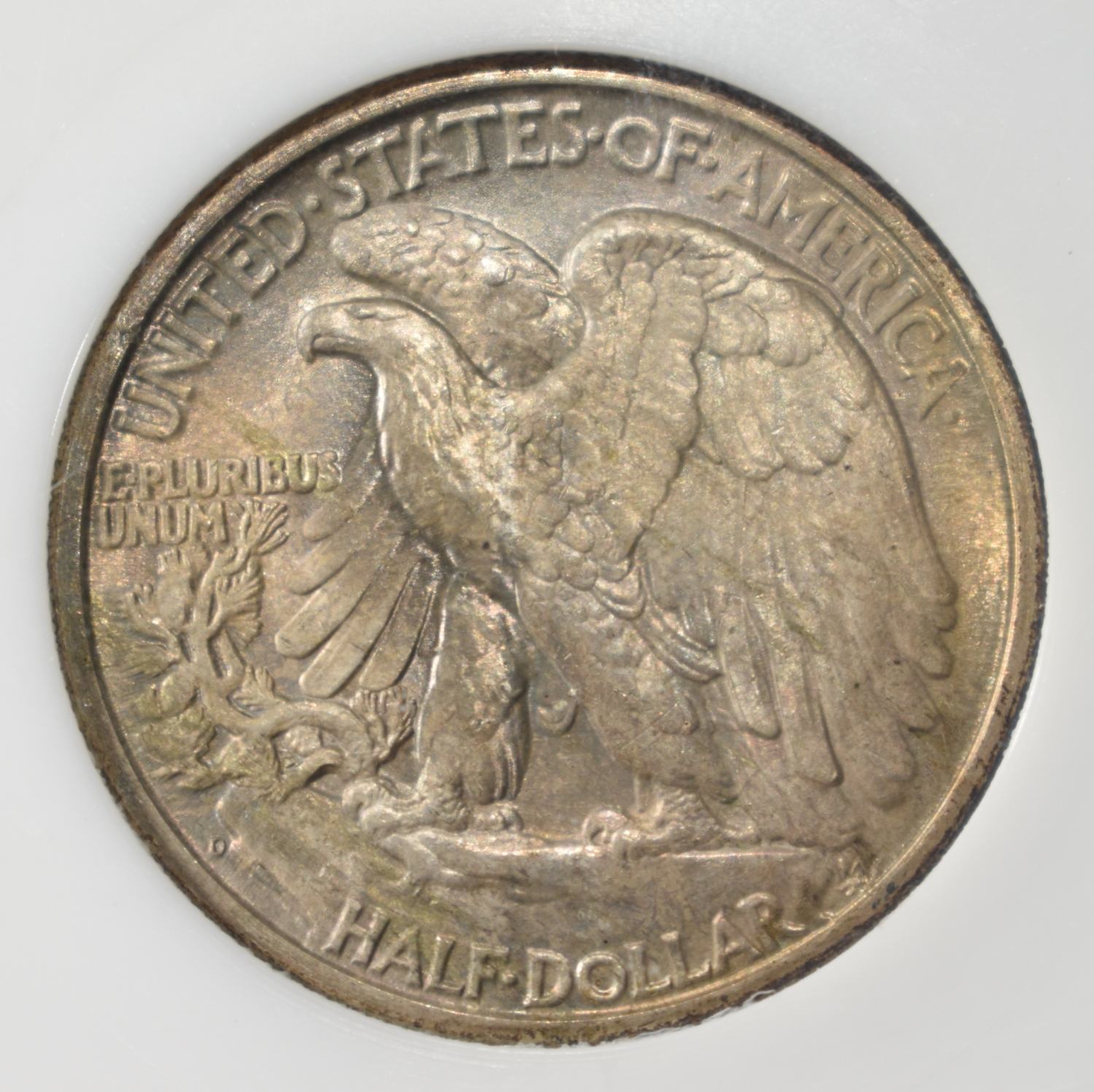 1947-D WALKING LIBERTY 50C PCI GEM BU