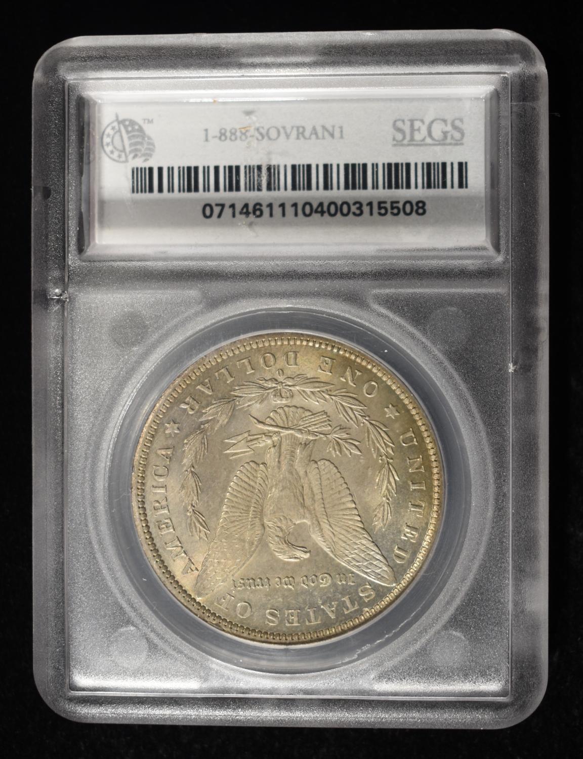 1883-O/O MORGAN DOLLAR SEGS CH/GEM BU VAM 4