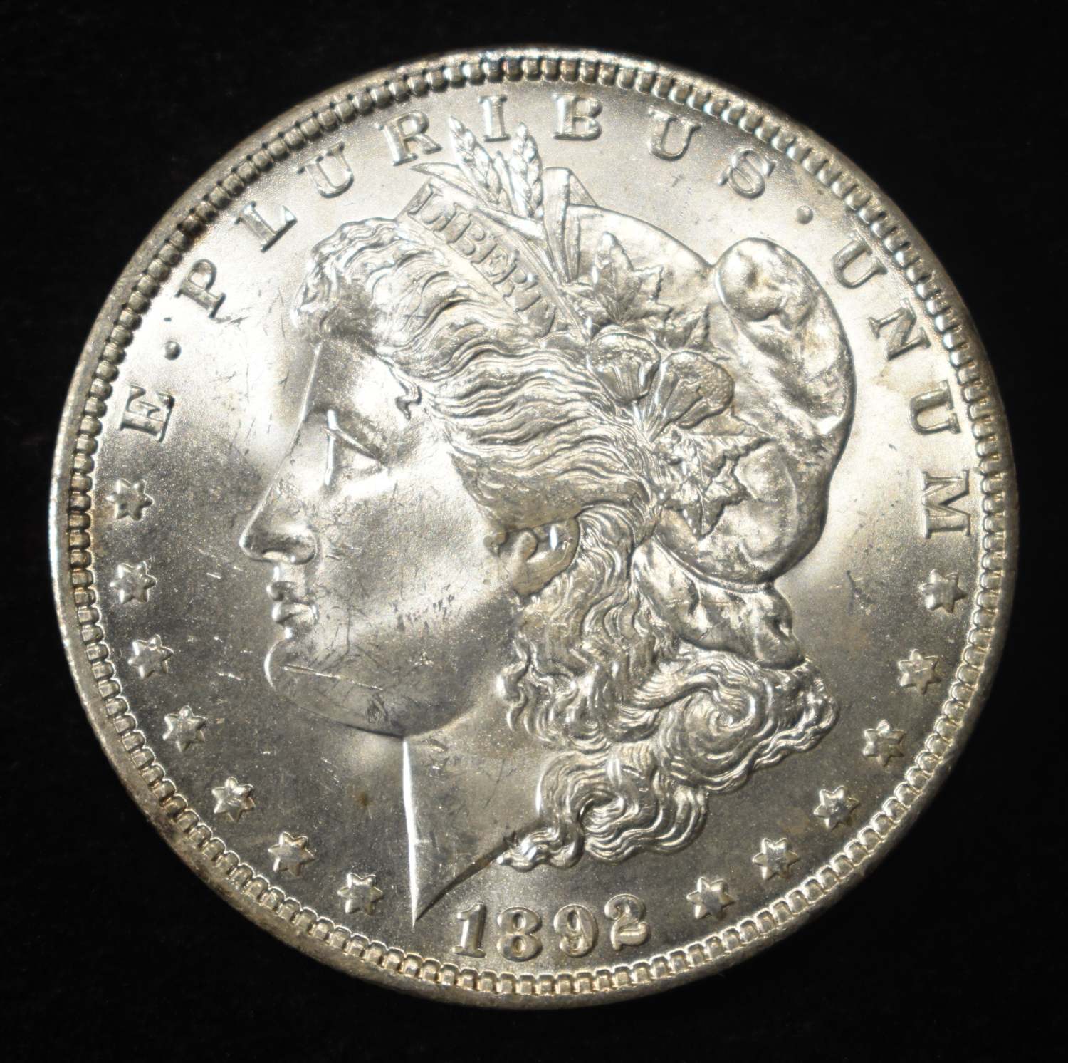 1892-O MORGAN DOLLAR CH BU