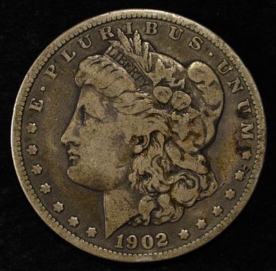 1902 MORGAN DOLLAR. WEEKLY COIN & CURRENCY AUCTIONS ESTIMATE $90 - $130.
