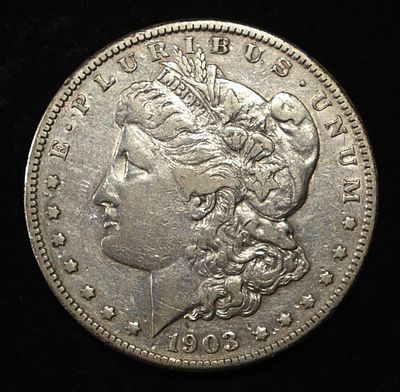 1903-S MORGAN DOLLAR XF. BID WITH SILVER CITY AUCTIONS ESTIMATE $650 - $750.