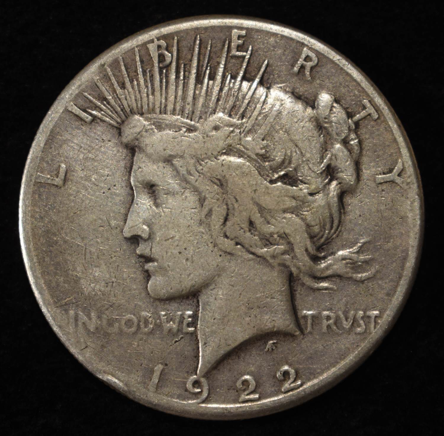 1922-S PEACE DOLLAR