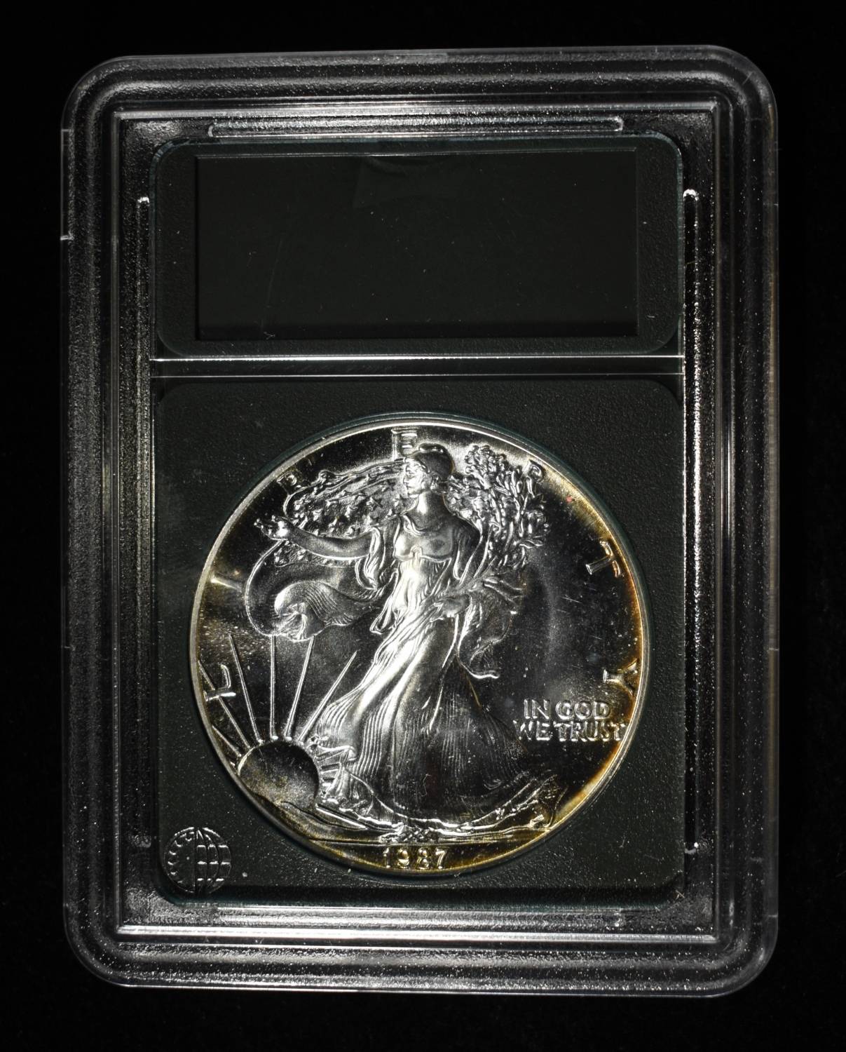 1987 AMERICAN SILVER EAGLE NEC PERFECT GEM BU