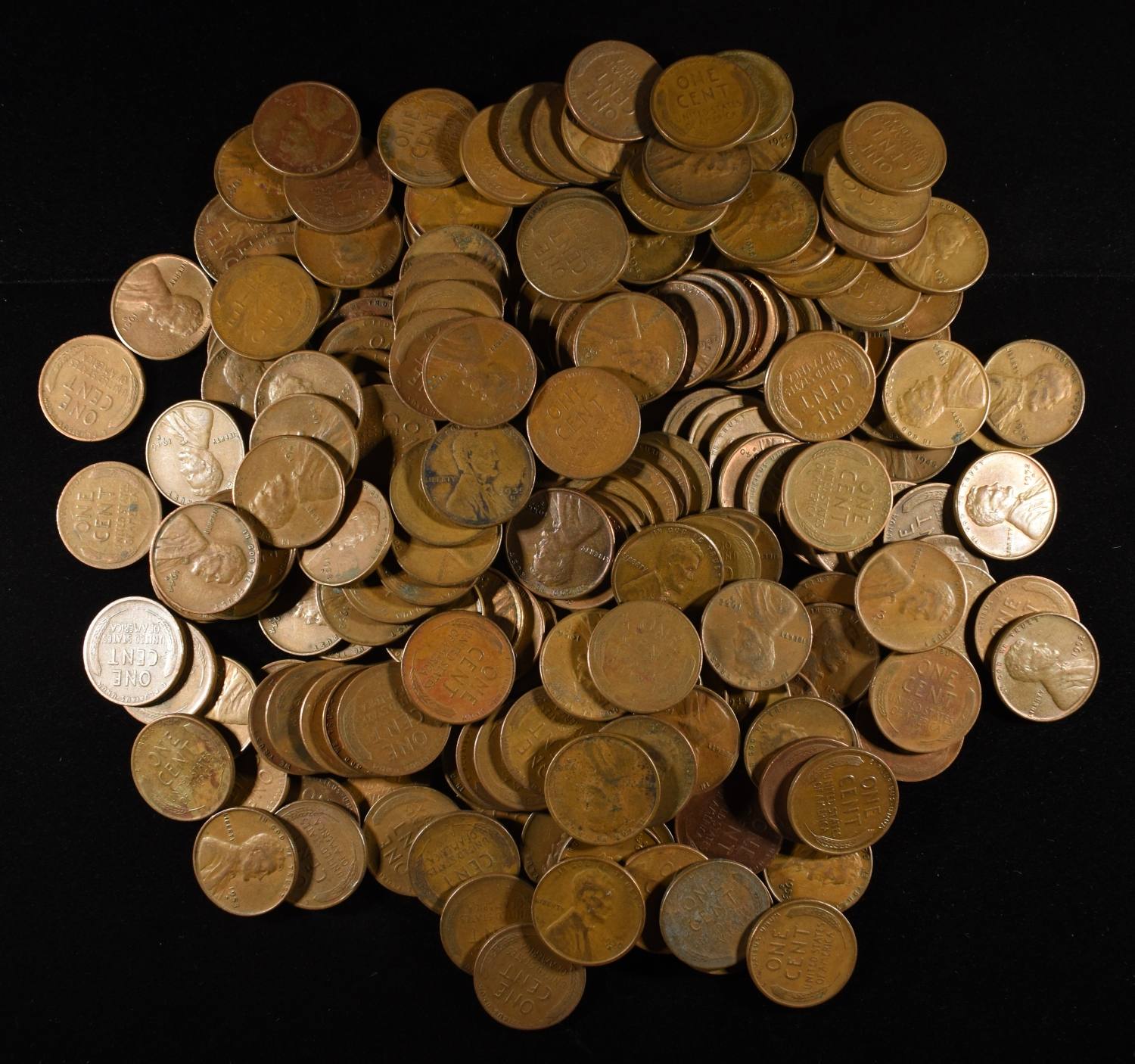 200 "S" MINT WHEAT CENTS