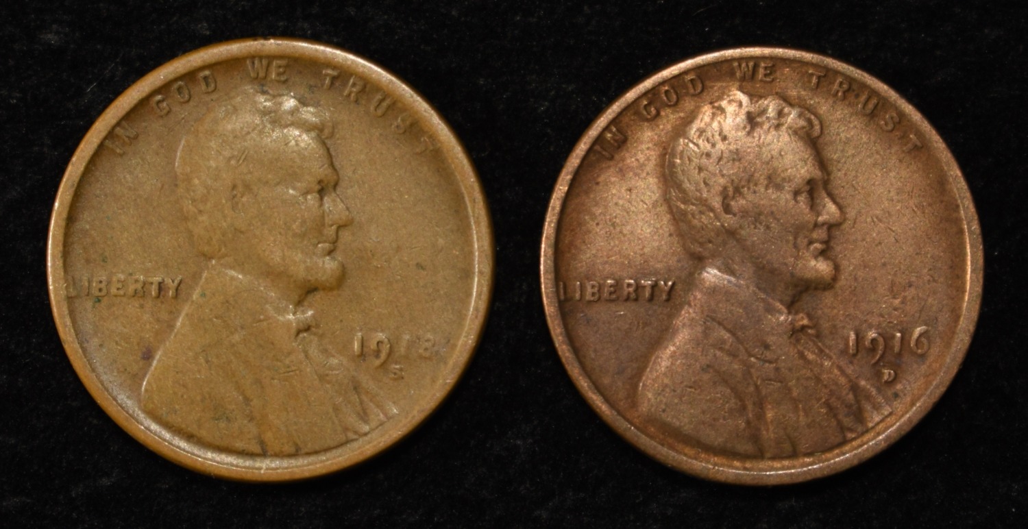 (79) D&S WHEAT CENTS FROM THE TEENS