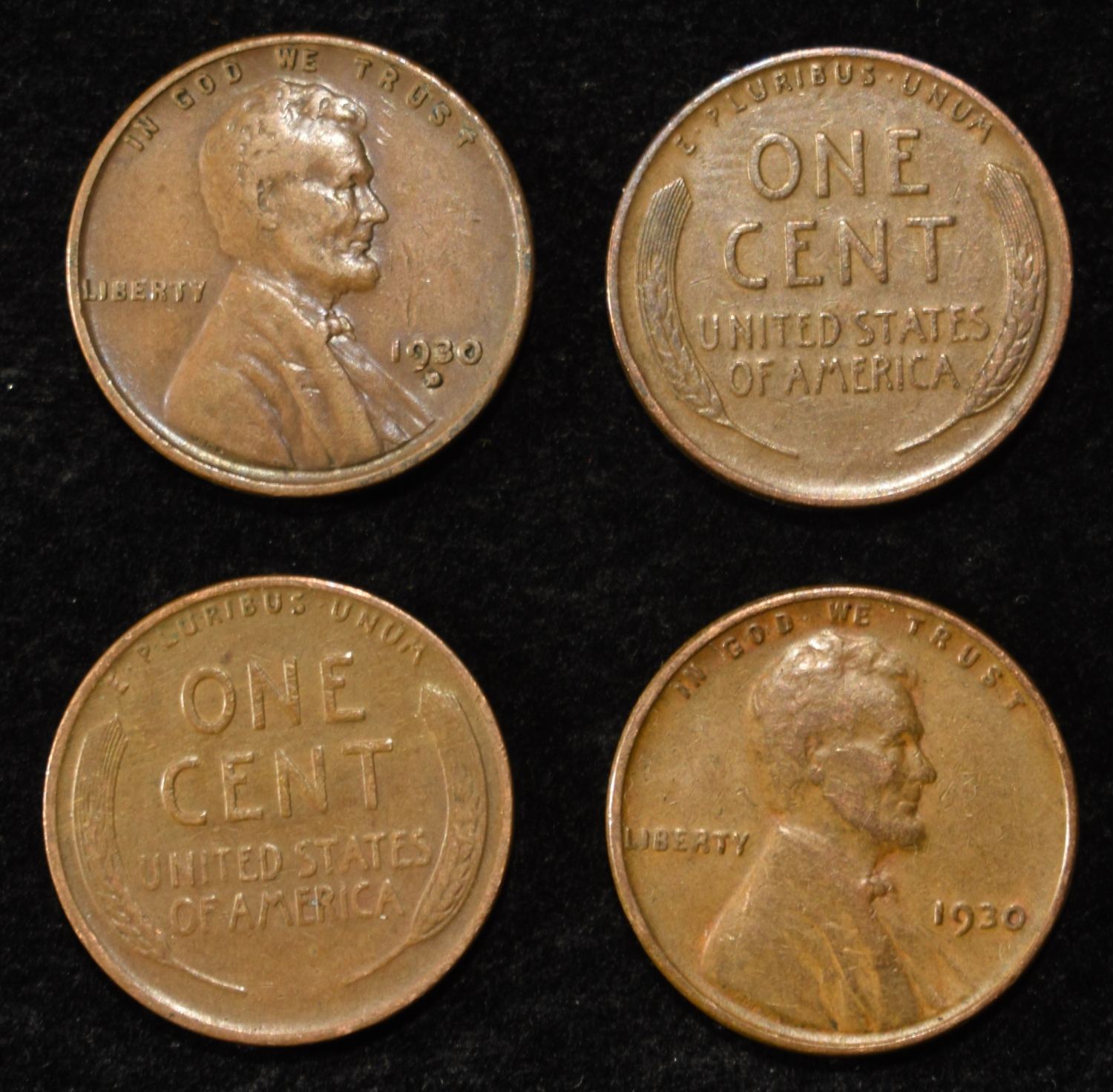 (200) 1930'S WHEAT CENTS