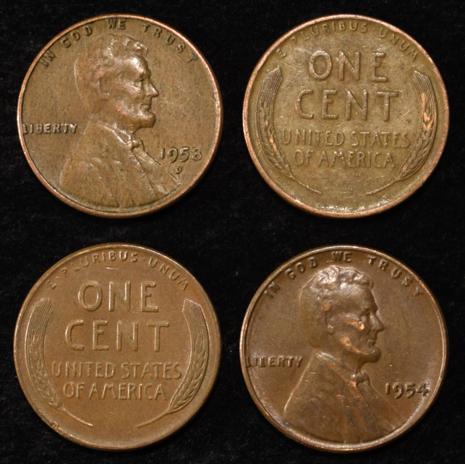 (500) 40'S & 50'S WHEAT CENTS