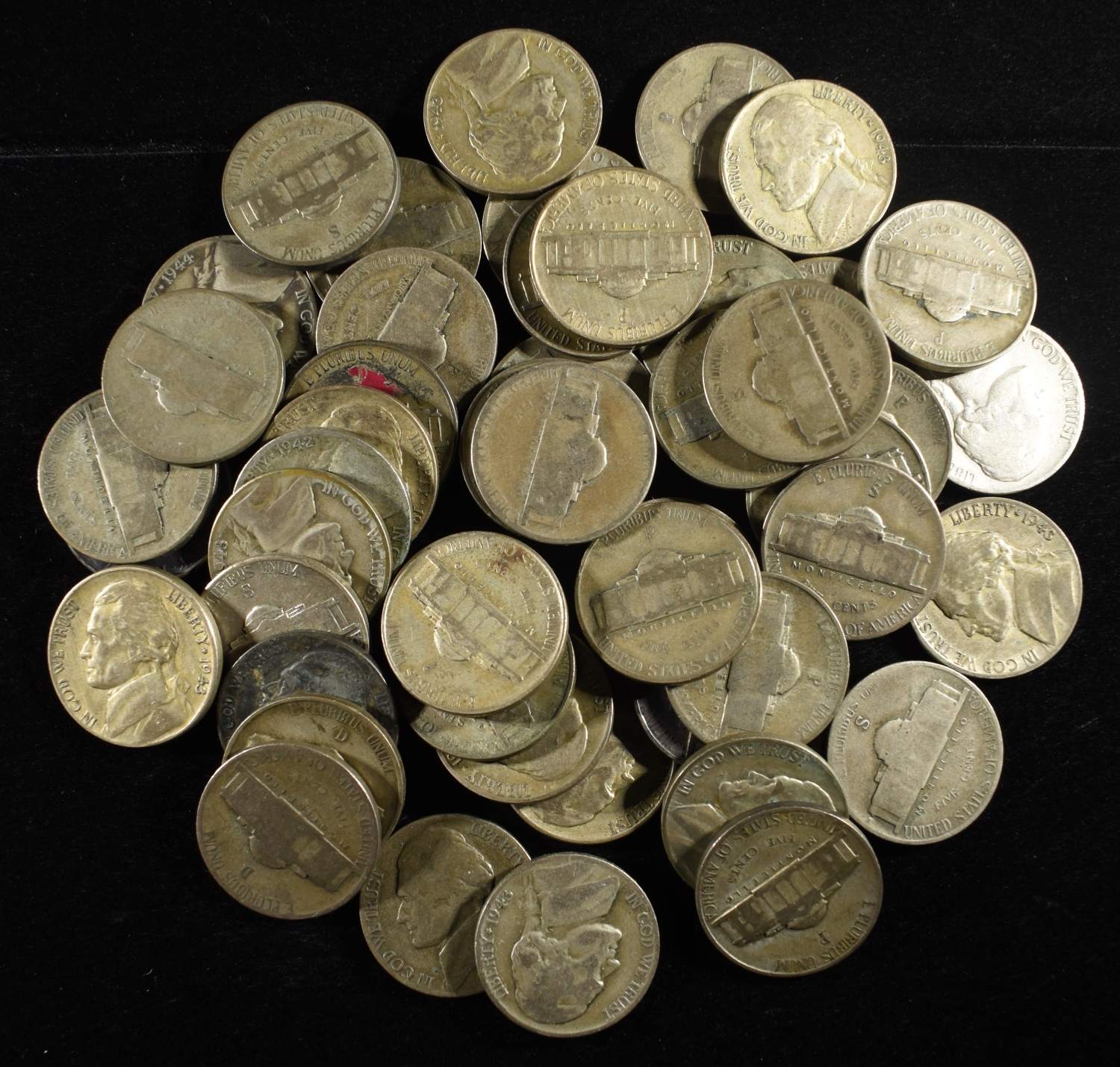 (50) WAR NICKELS