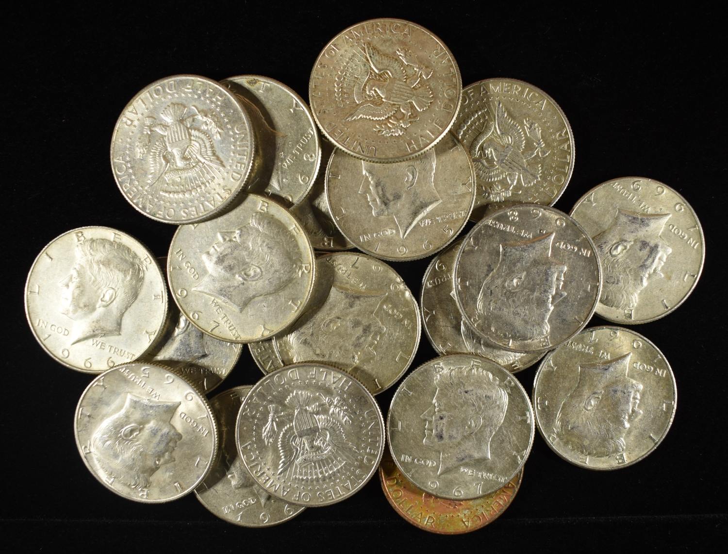 (20) 40% SILVER KENNEDY HALF DOLLARS