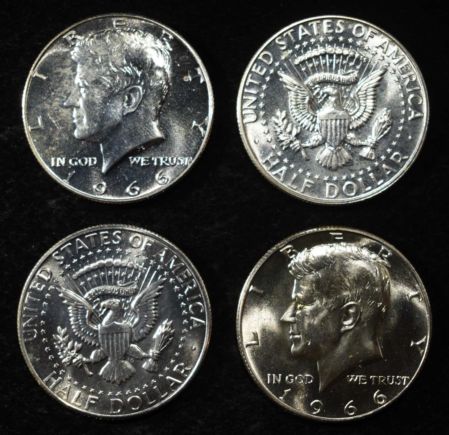 1966 KENNEDY HALF DOLLARS SMS ROLL