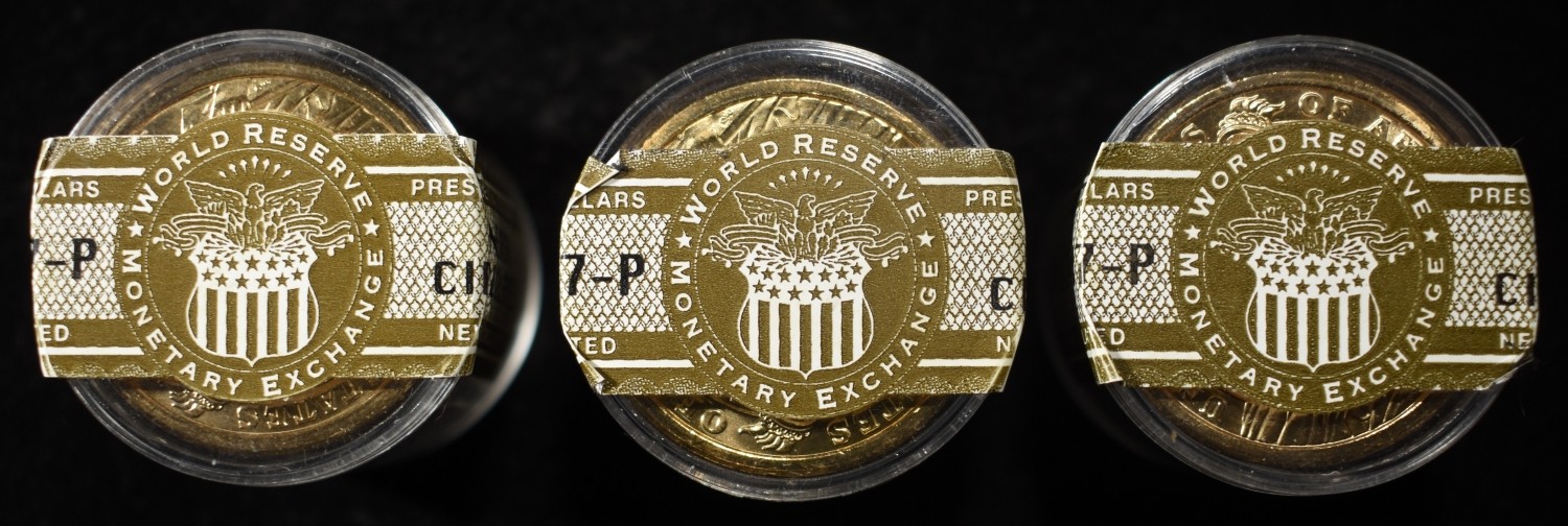 (3) $1 PRESIDENTIAL JAMES MADISON ROLLS