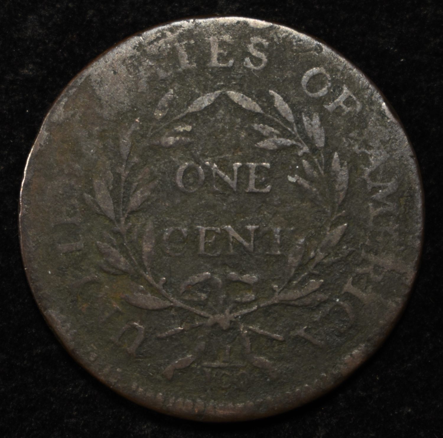 1796 FLOWING HAIR LARGE CENT F/VF