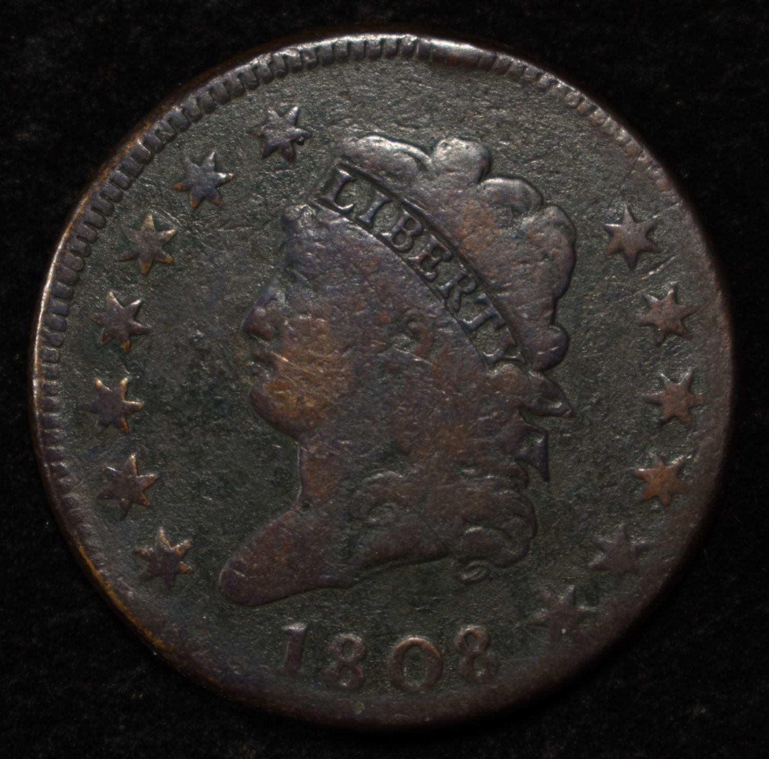 1808 CLASSIC HEAD LARGE CENT FINE