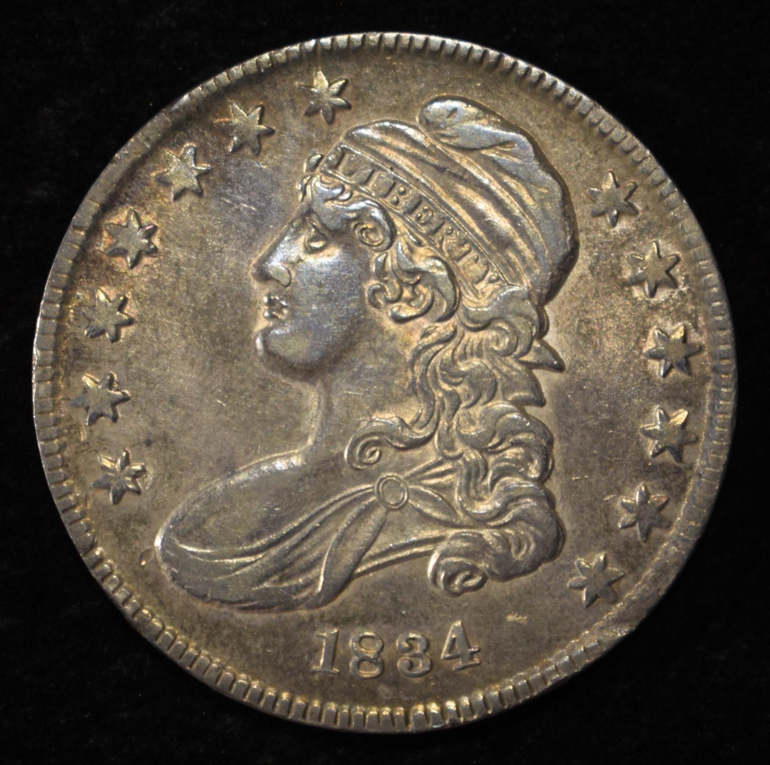 1834 CAPPED BUST HALF DOLLAR PRETTY ORIG UNC