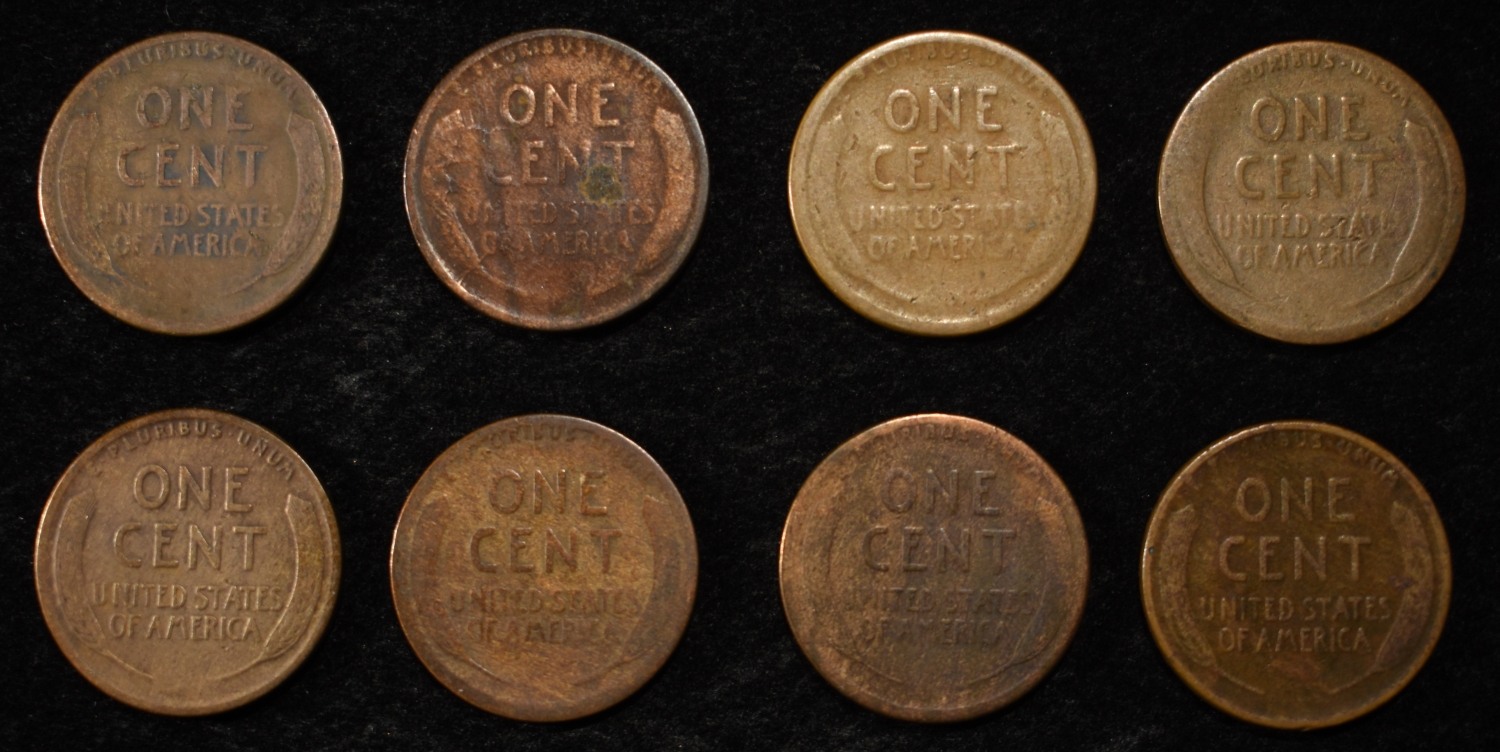 8 NICE EARLY SEMIKEY WHEAT CENTS