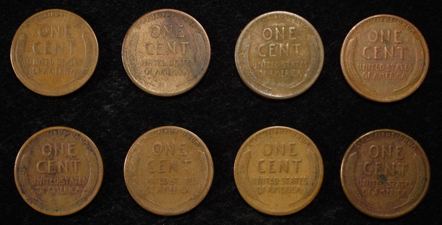 8 NICE EARLY SEMIKEY WHEAT CENTS