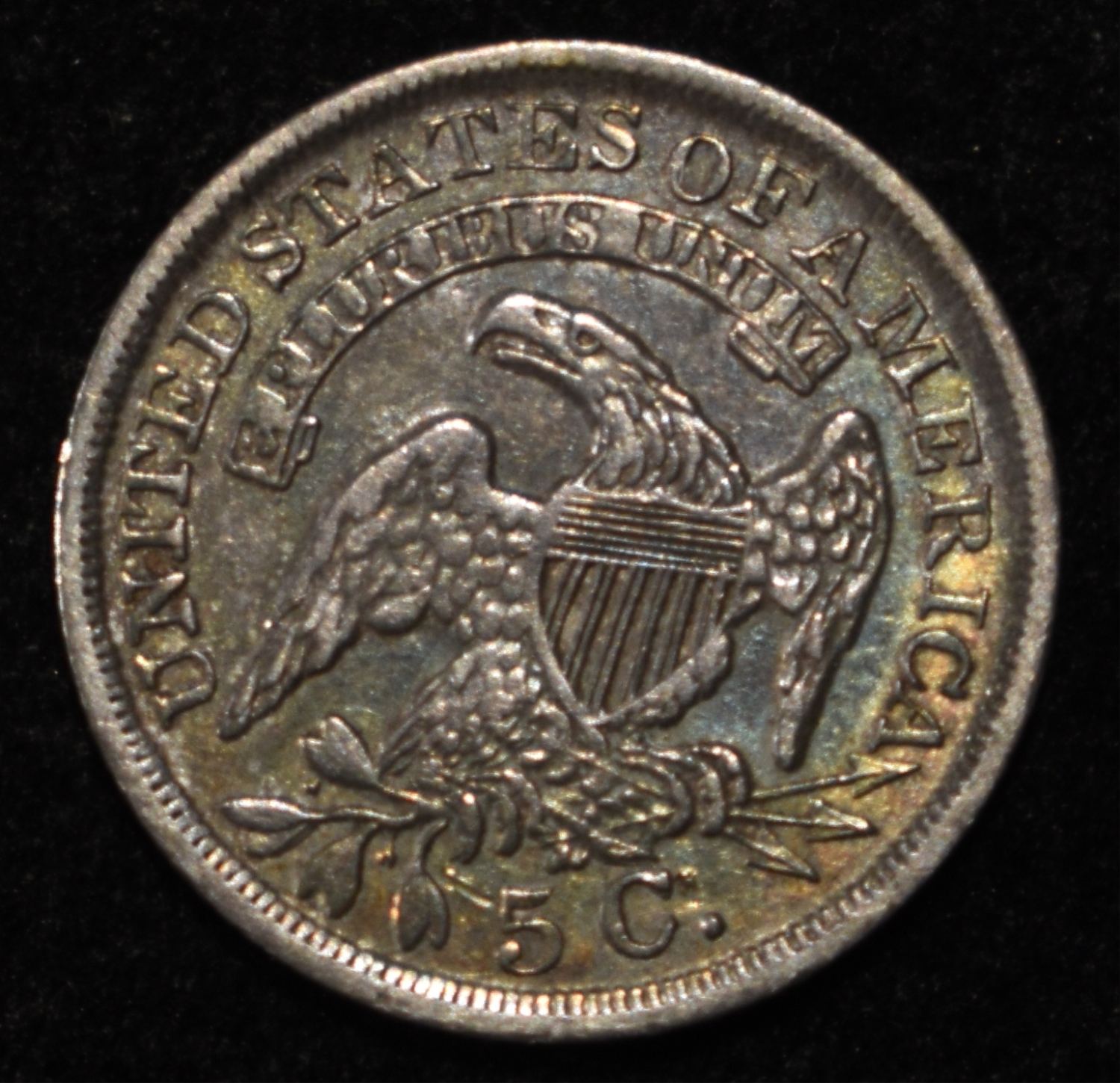 1836 BUST HALF DIME AU/BU