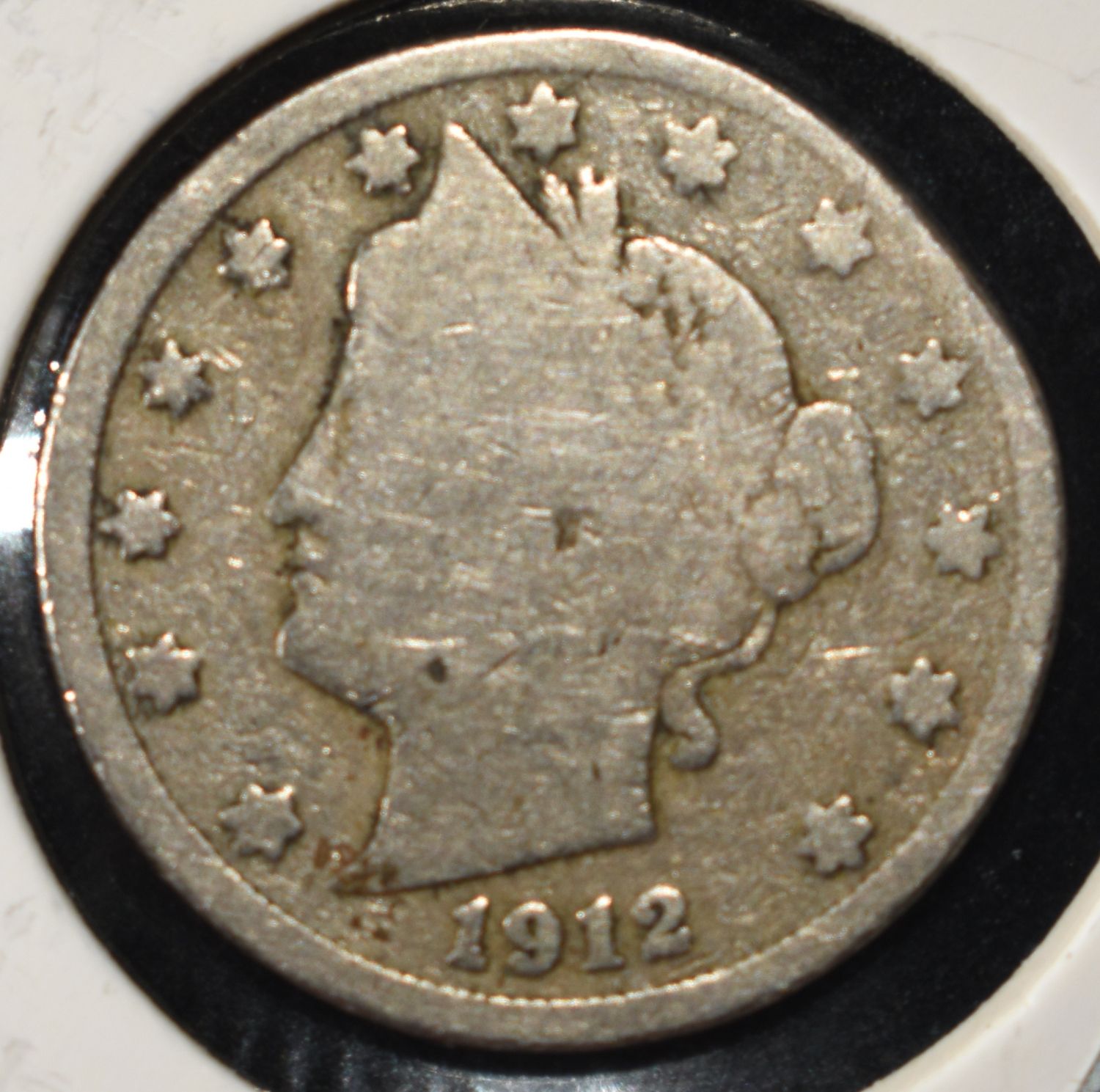 1912 'V' NICKEL VG/FINE