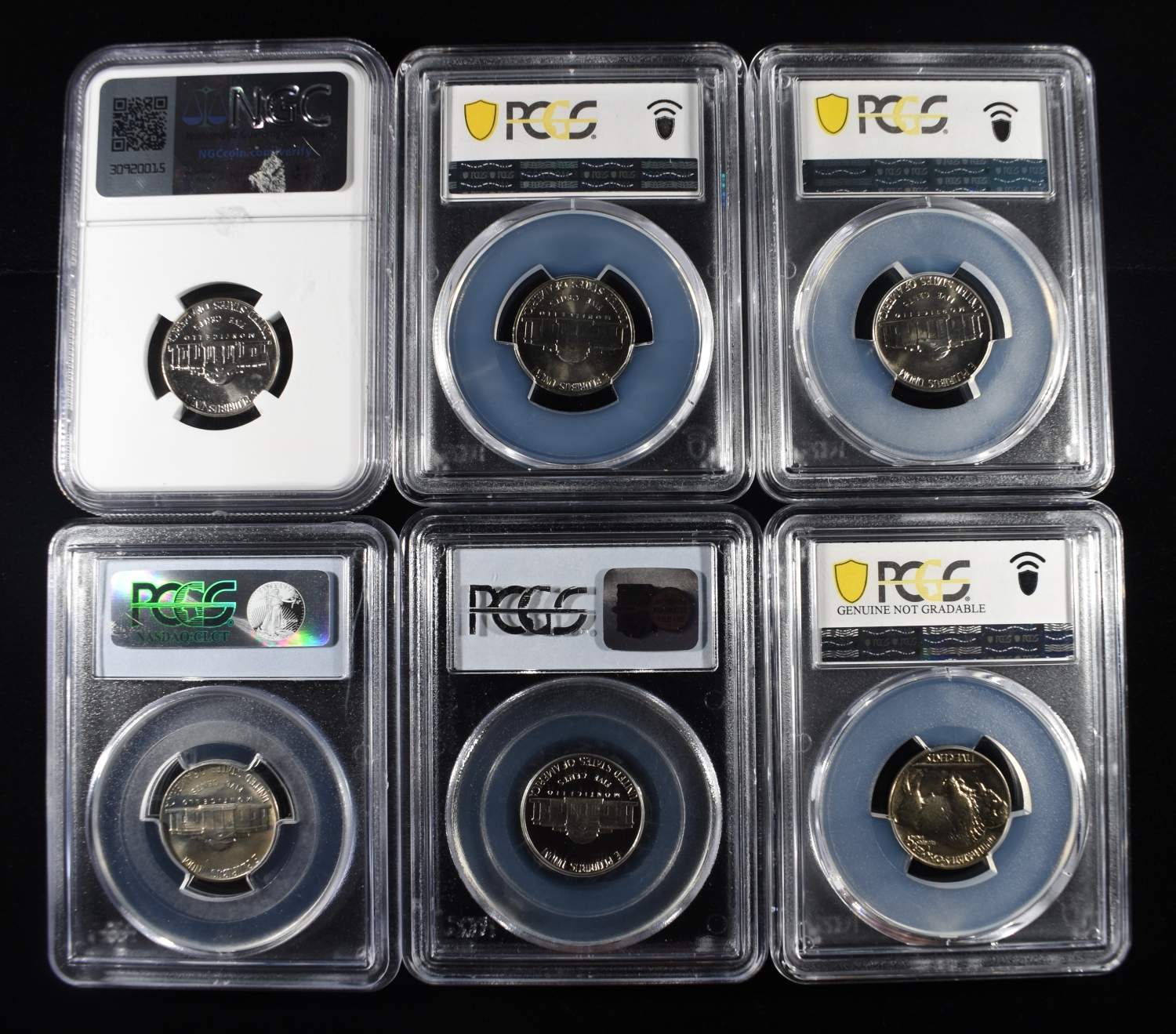 (5) JEFFERSON NICKELS & (1) BUFFALO NICKEL