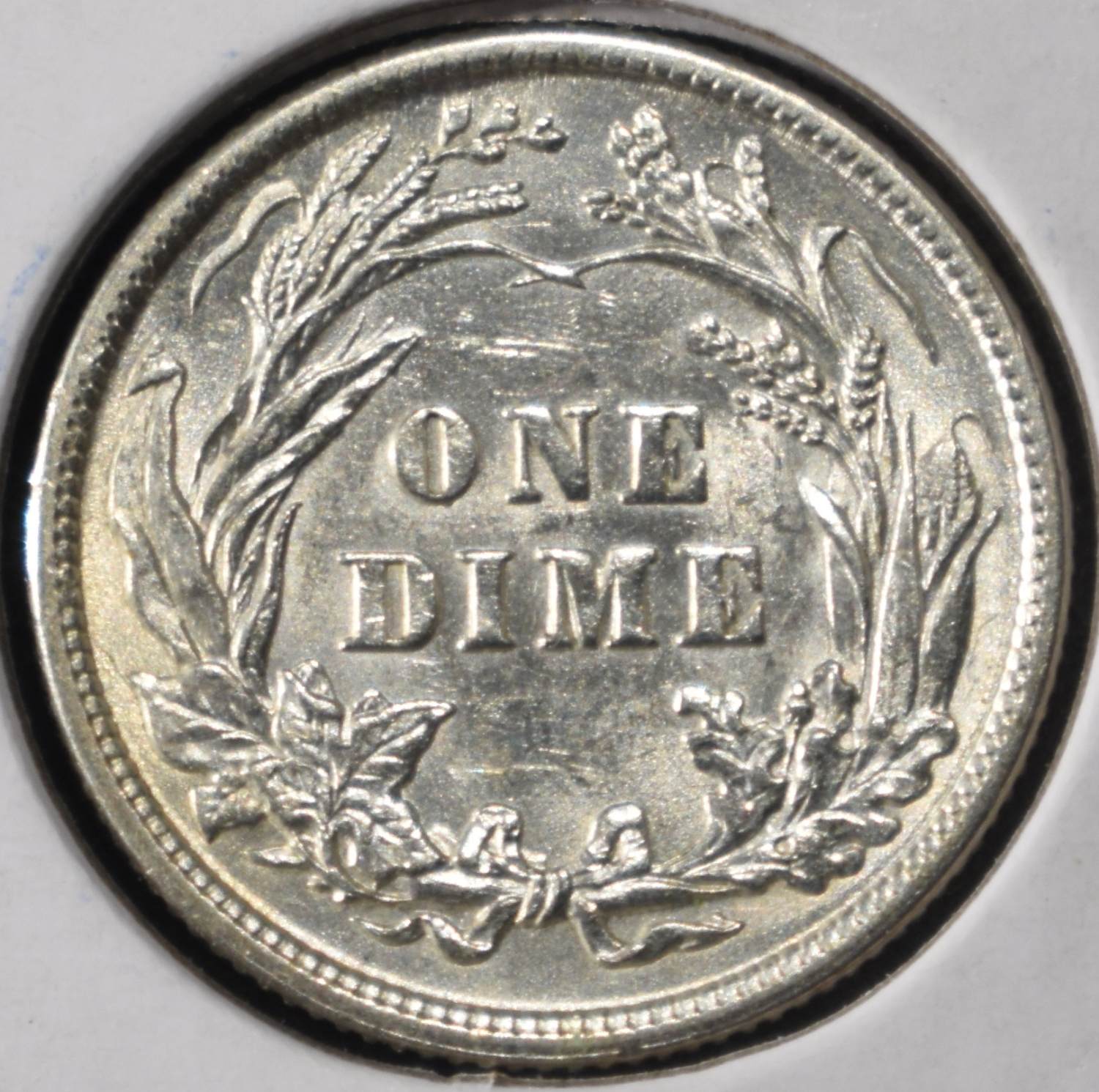 1915 BARBER DIME BU