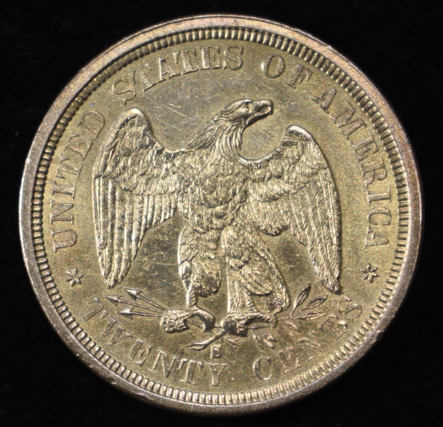 1875-S 20-CENT PIECE NICE BU OLD CLEANING