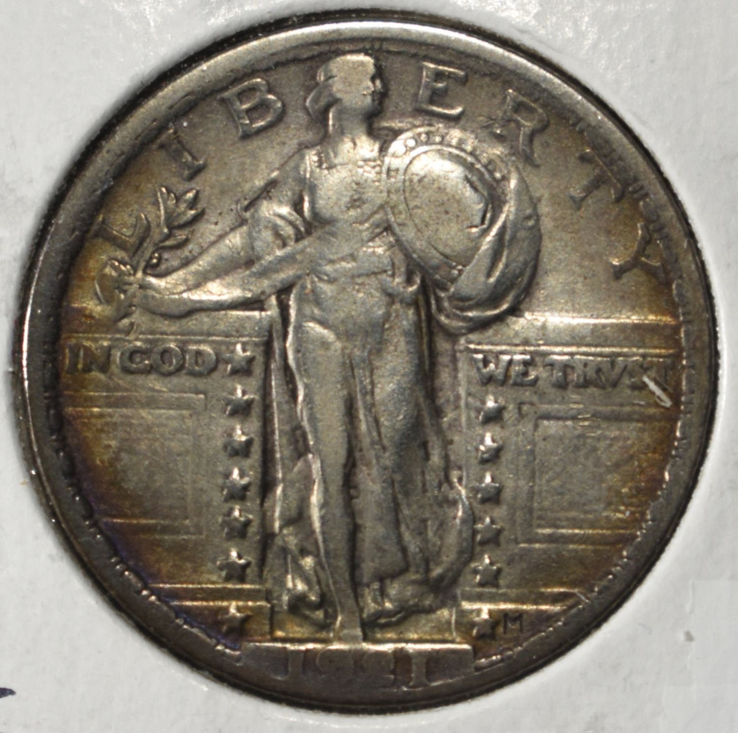 1921 STANDING LIBERTY QUARTER XF