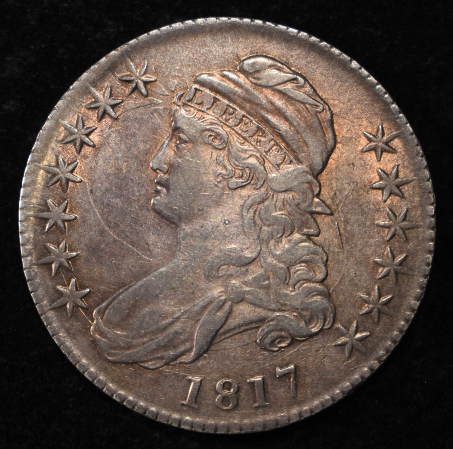 1817 CAPPED BUST HALF DOLLAR AU