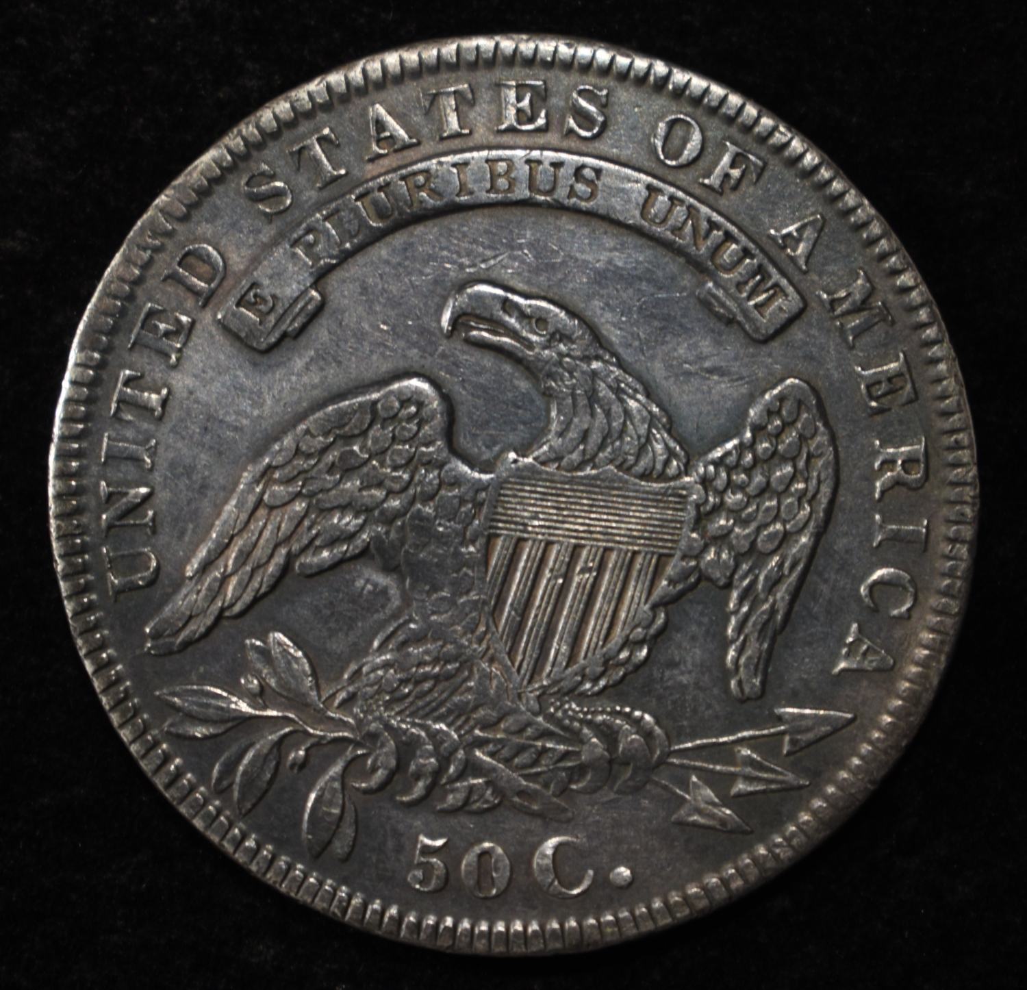 1834 CAPPED BUST HALF DOLLAR AU
