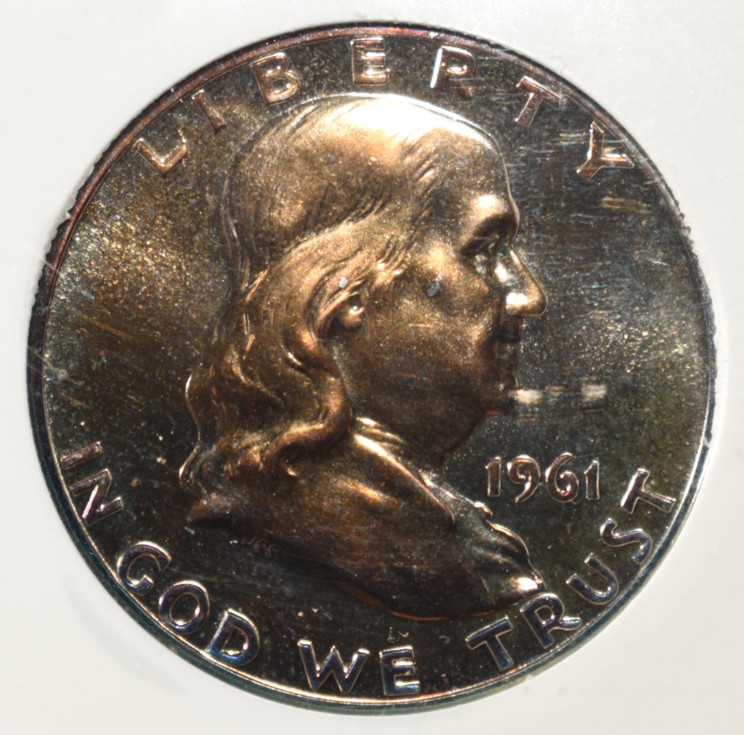 1961 FRANKLIN HALF DOLLAR PCI PERFECT GEM PROOF