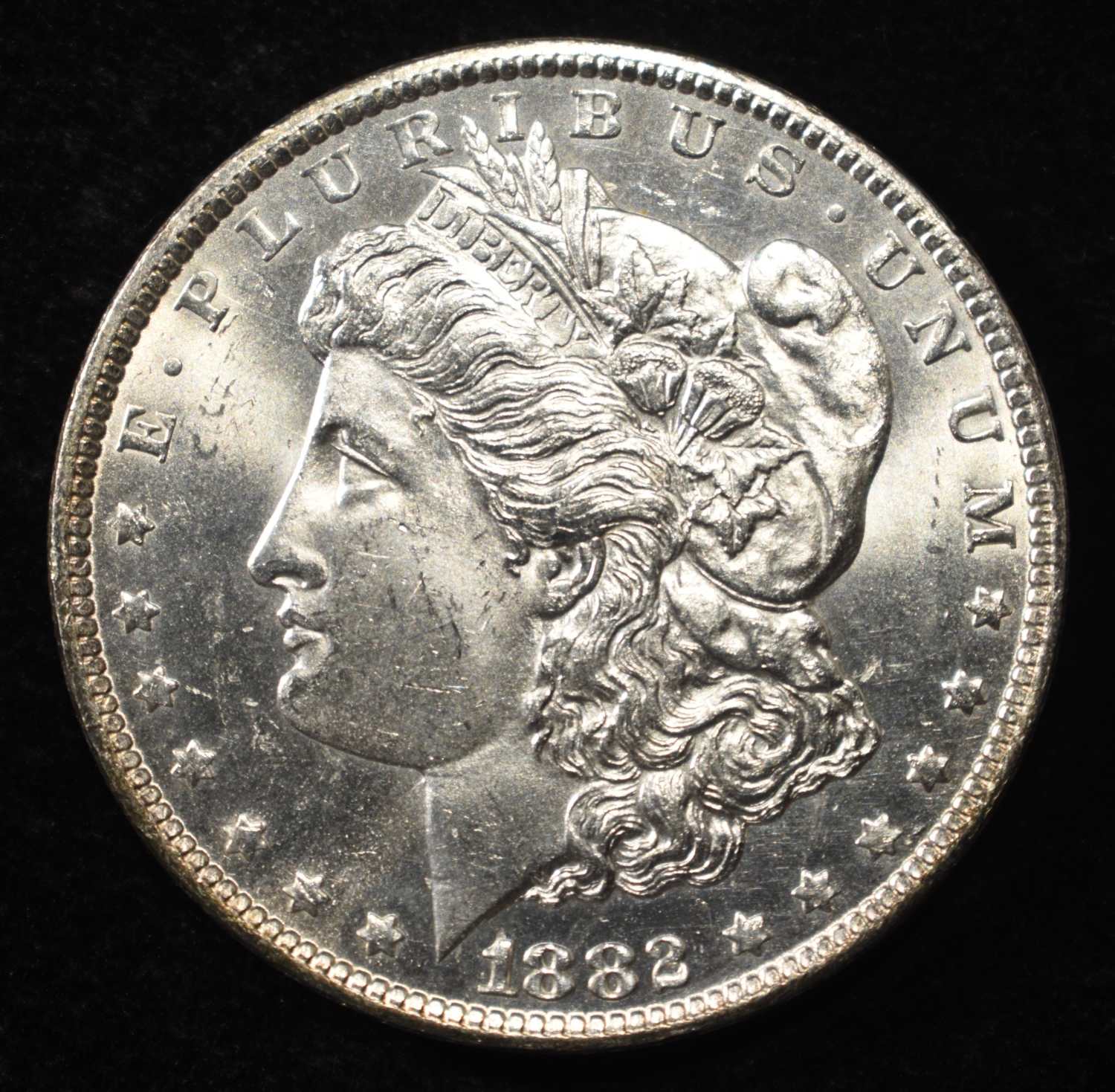1882-CC MORGAN DOLLAR GEM BU PL
