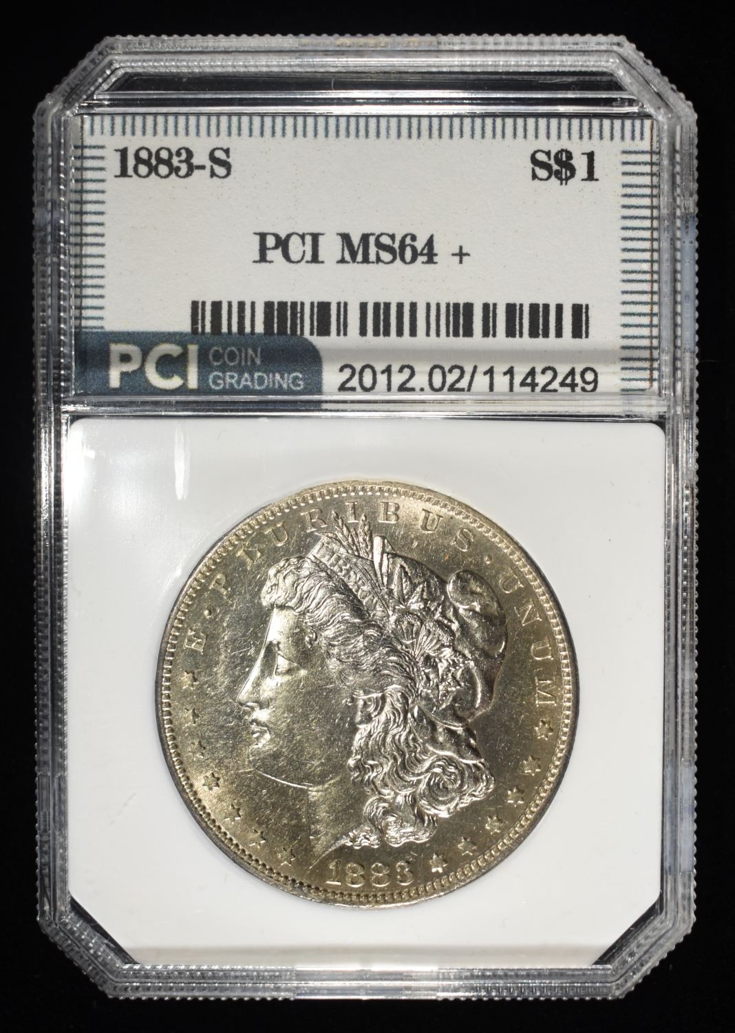 1883-S MORGAN DOLLAR PCI CH/GEM BU
