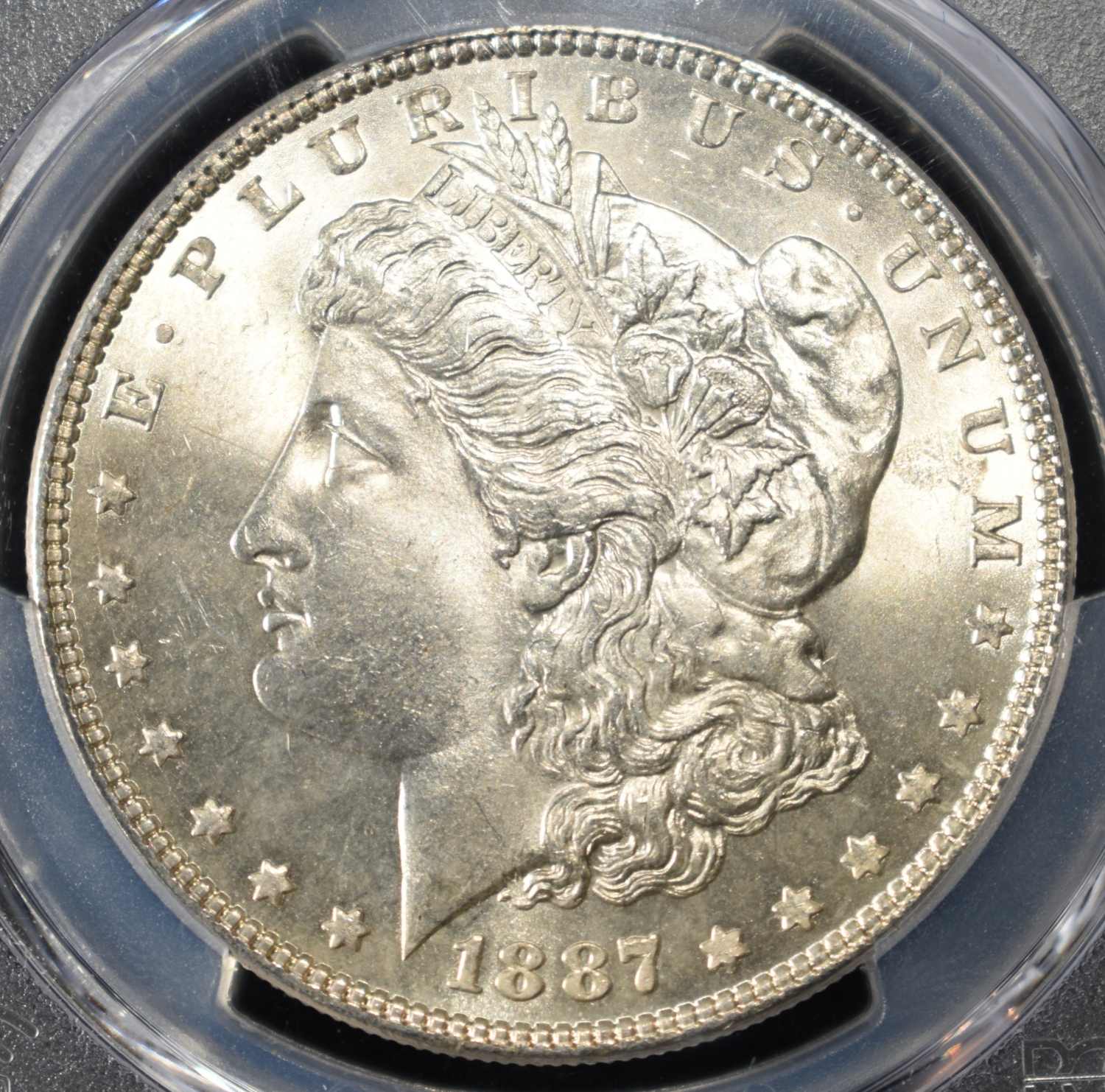 1887 MORGAN DOLLAR PCGS MS-65