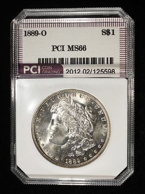1889-O MORGAN DOLLAR PCI SUPERB GEM BU. WEEKLY COIN & CURRENCY AUCTIONS ESTIMATE $3000 - $3500.